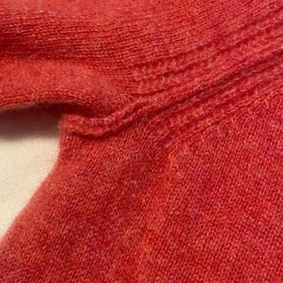 White + Warren Cashmere mockneck Sweater I Heathered Raspberry Pink Size S - Picture 6 of 14